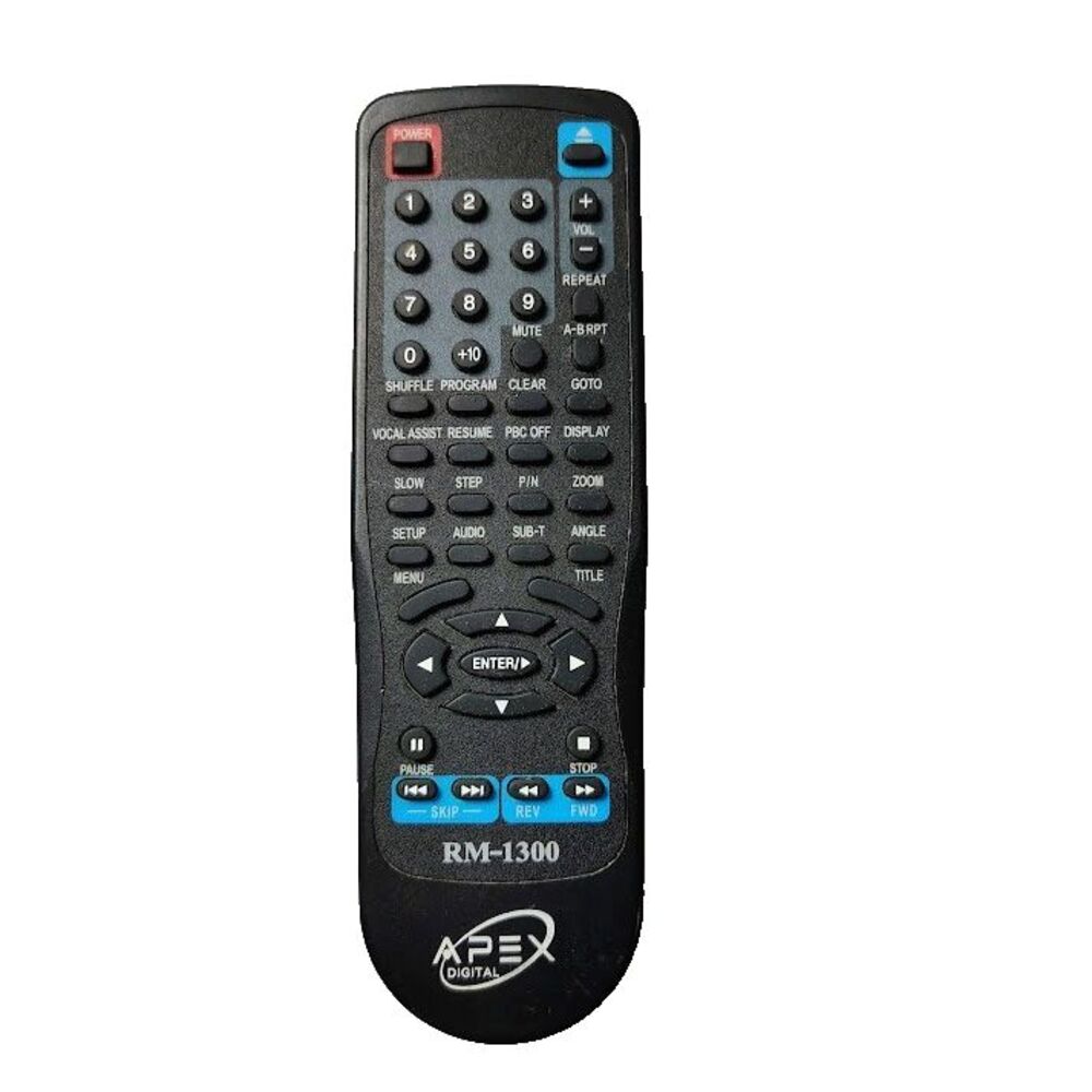 APEX RM-1300 DVD Player Remote Control OEM Original Tested Works
